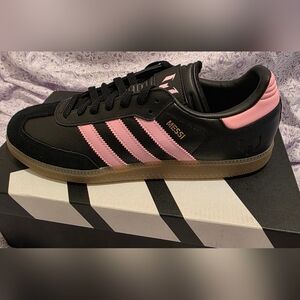 Adidas Black and Pink Messi Sneakers